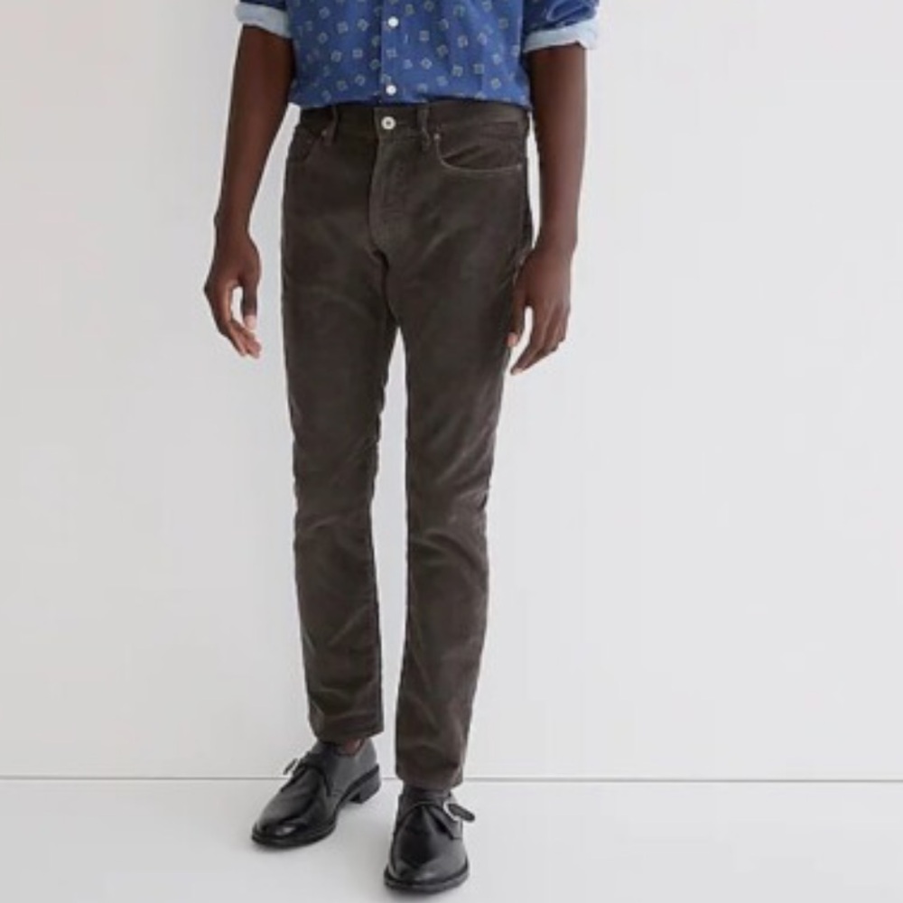 J. Crew Men's Corduroy Pants in Dark Brown